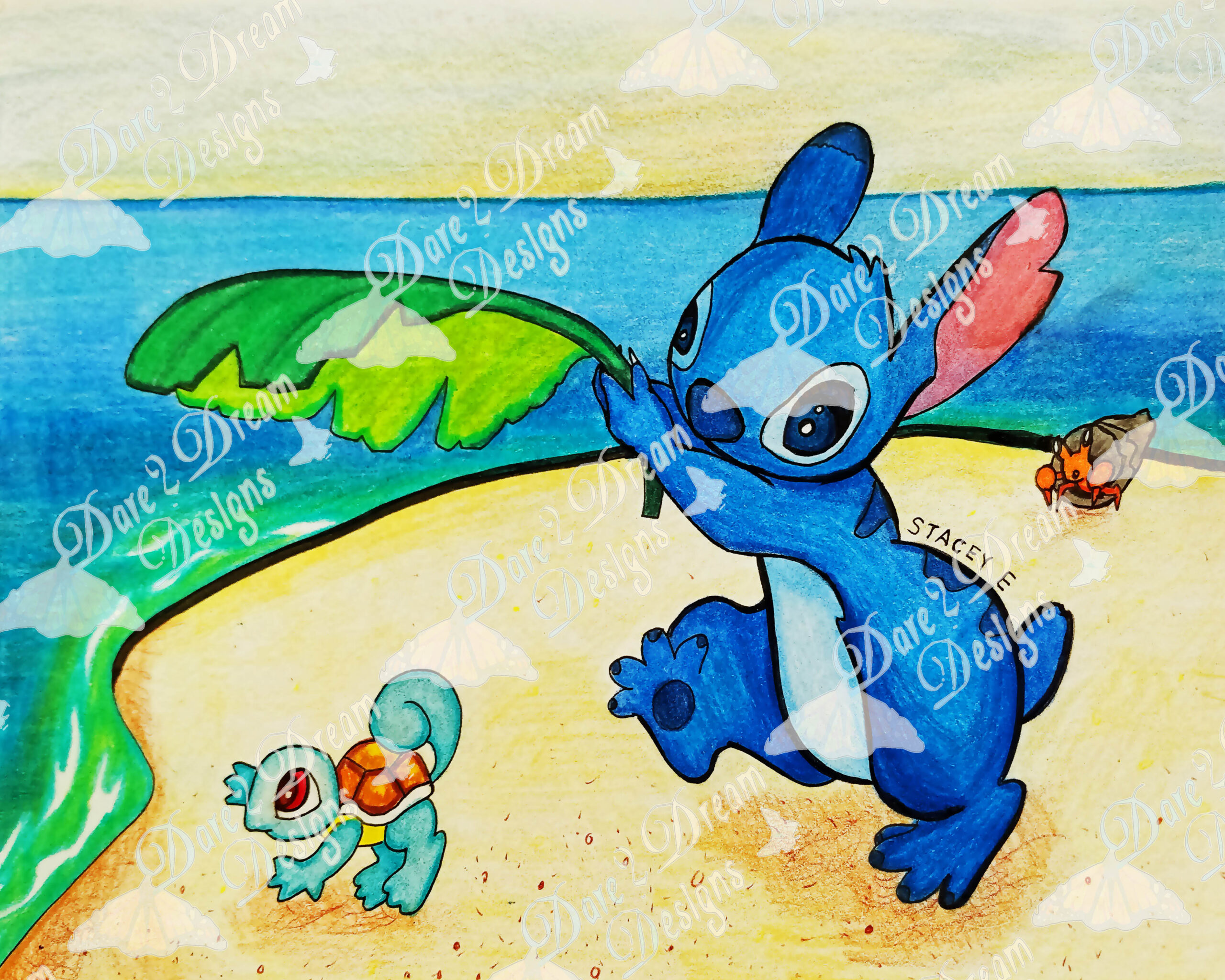 Stitch and Squirtle